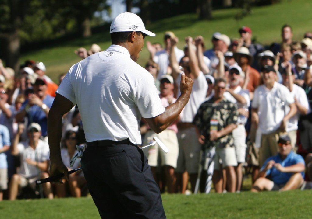 Tiger Woods wins the 2007 PGA Championship at Southern Hills
